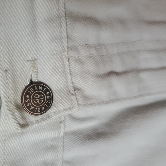 Bill Blass Jeans Stretch Perfect Fit Sz 6 Cream High Waisted Jeans - Picture 5 of 12